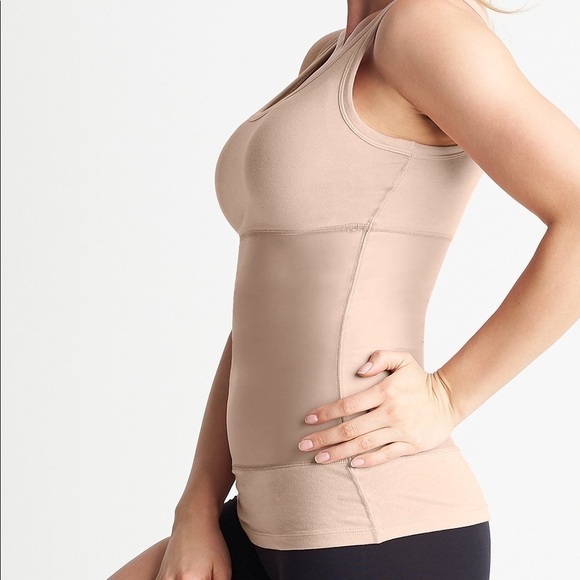 NWT Yummie Tummie by Heather Johnson medium nude 3 panel shaping tank. - Picture 6 of 9